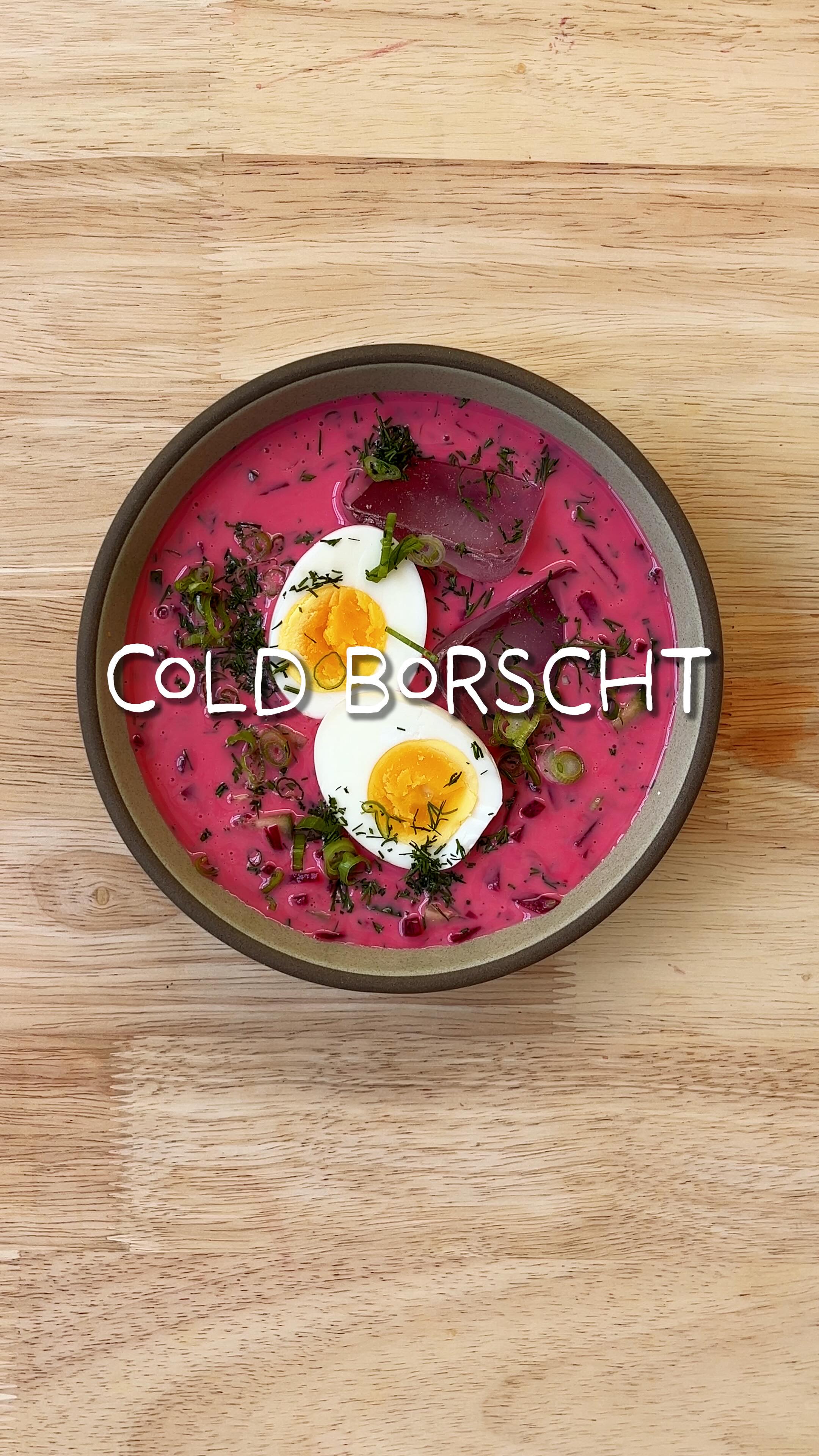 Instagram post by @daywithmei for Lifeway Foods. Caption reads: Chilled beet soup with @lifewaykefir....