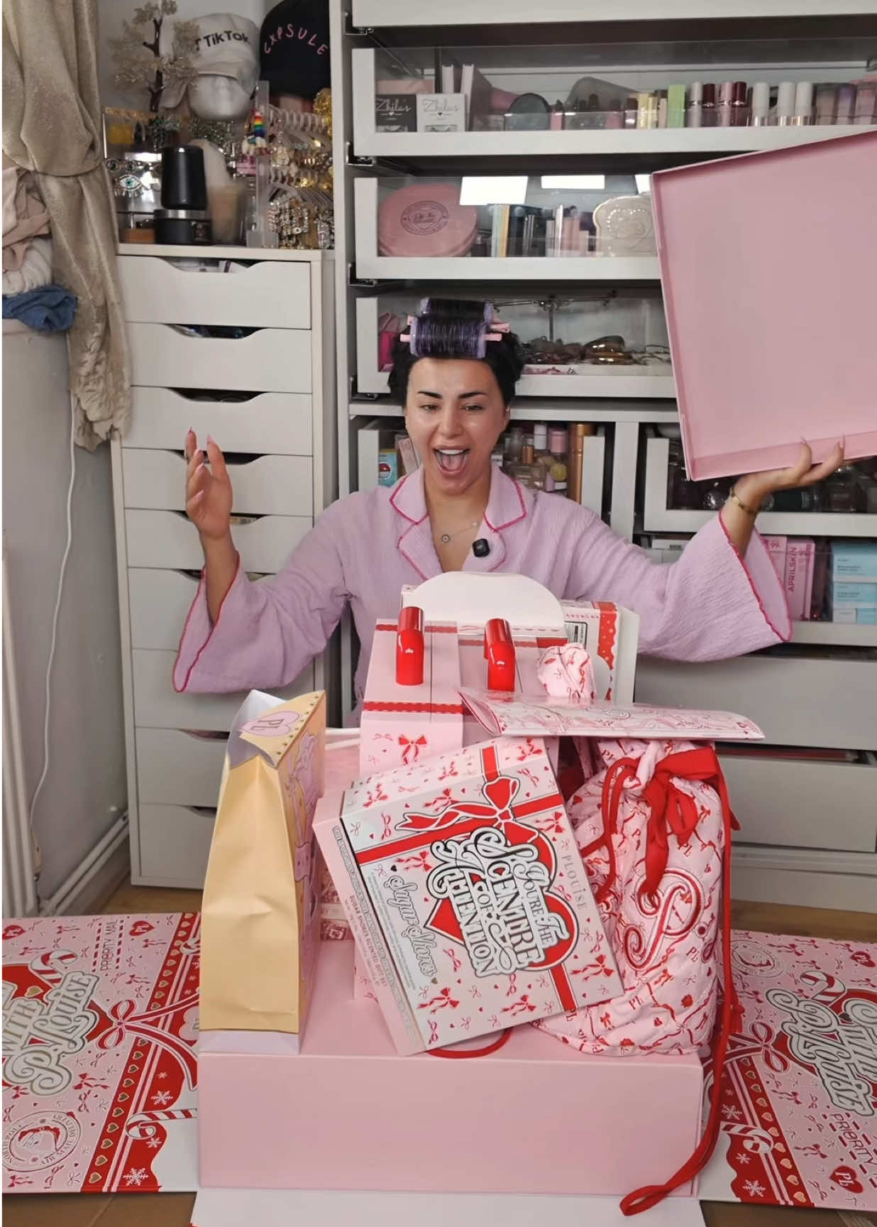 TikTok post by @zhilabeauty for Plouise. Caption reads: @PLOUISE  ✨ Christmas came early with P. Louise....