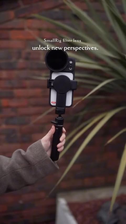 Instagram post by @victoria.bour for SmallRig. Caption reads: [...] the lens filter and vlogging kit from....
