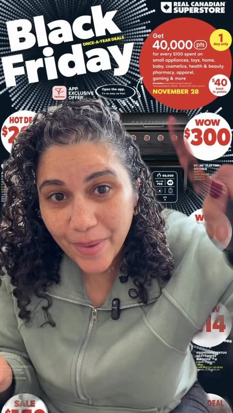 Instagram post by @heba.adel.can for Shoppers Drug Mart. Caption reads: Today ONLY !!! This is the best Black Friday Offer....