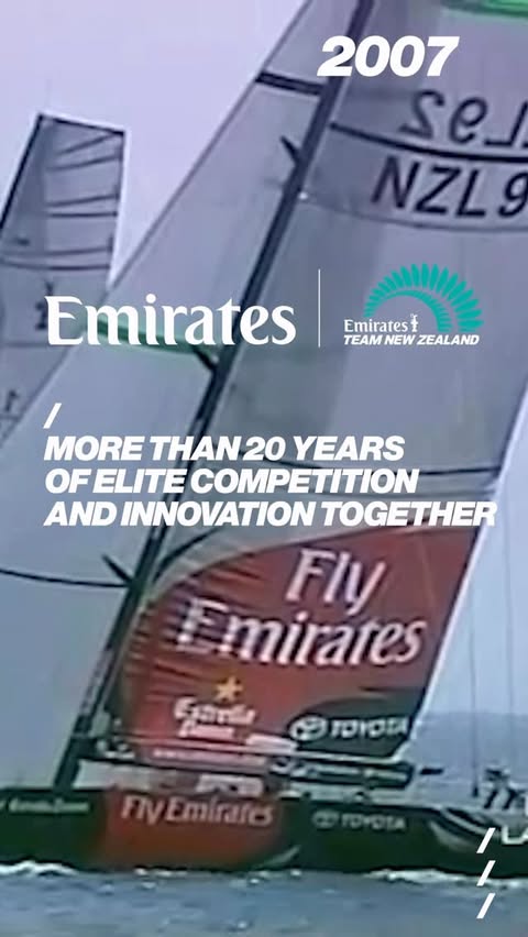 Instagram post by @emiratesteamnz for Emirates. Caption reads: [...] competition and innovation together.....