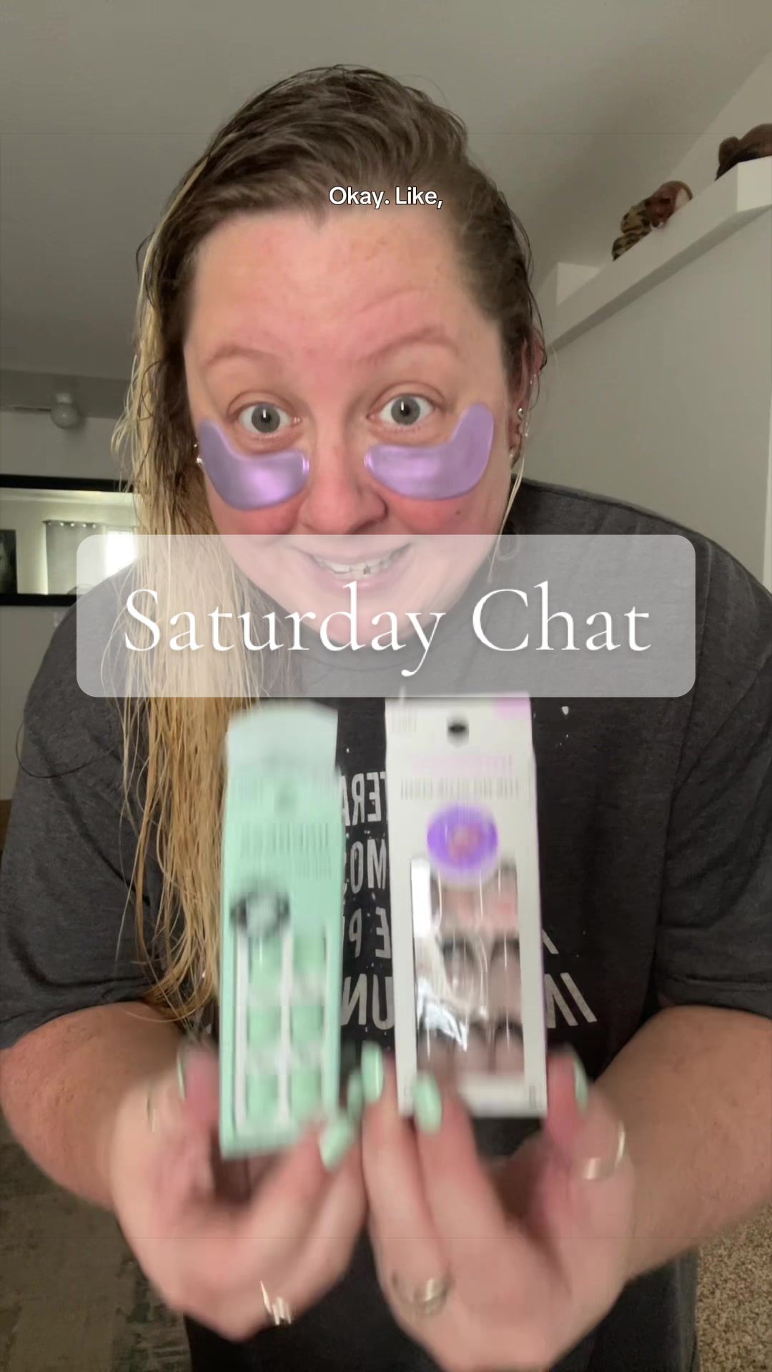 TikTok post by @realistically_rachel for imPRESS Beauty. Caption reads: Color me imPRESSed with these nails 👀🤣 (not an....
