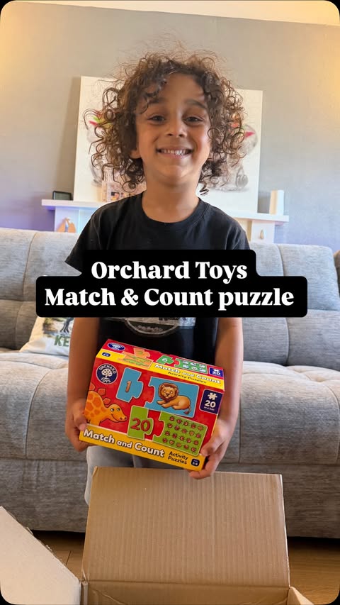 Instagram post by @mrsv_plus3 for Orchard Toys. Caption reads: AD It’s not secret that we LOVE @orchardtoys in....