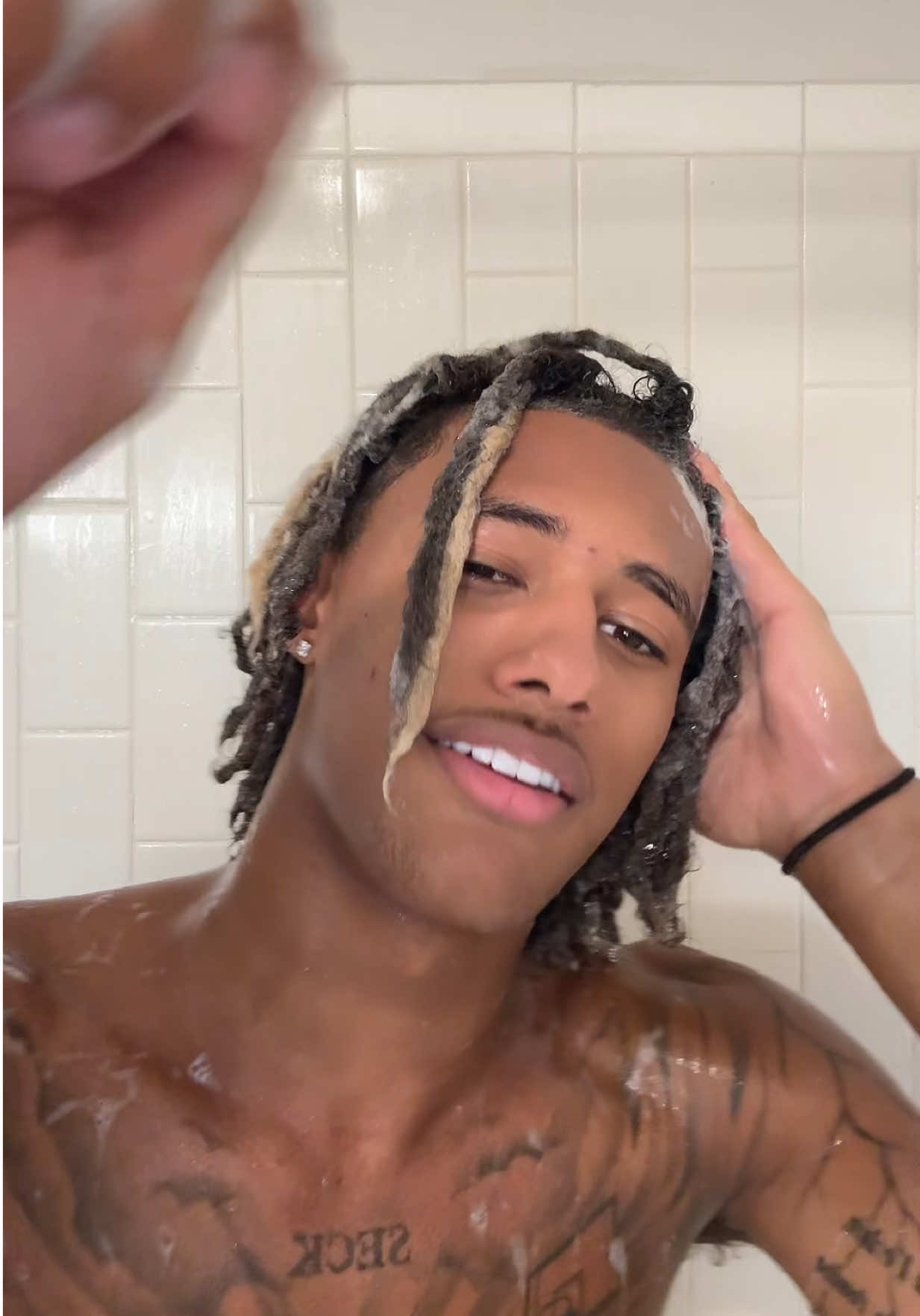 TikTok post by @diamantblazi for Paul Mitchell. Caption reads: I am gifting this to all the homies this holiday....