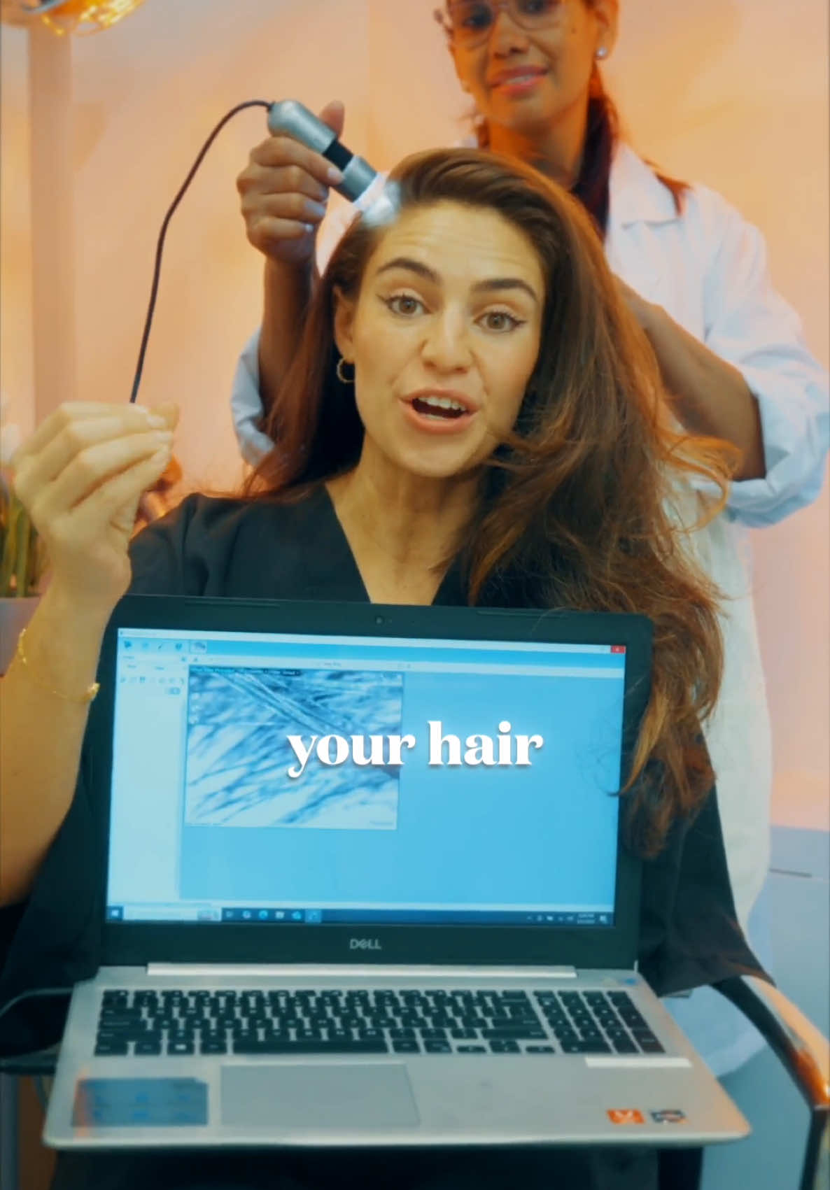 TikTok post by @aijamayrock for Philip Kingsley. Caption reads: This woman can stop your hair from falling out....