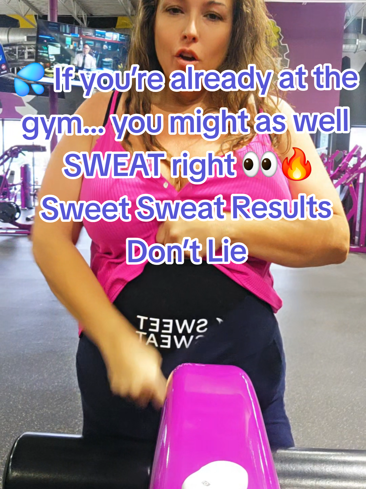 TikTok post by @janellj.1779 for Sweet Sweat. Caption reads: @Sweet Sweat If you’re gonna put in the [...].