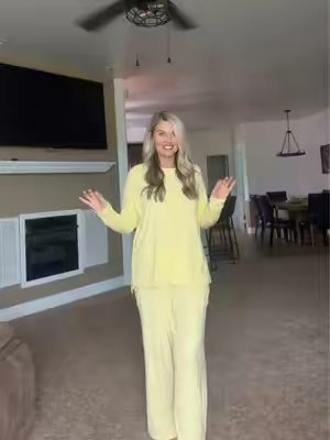 TikTok post by @cocosalter for Trendy Queen. Caption reads: Lounge set or run errands?! YES 🌞 @TrendyQueen....