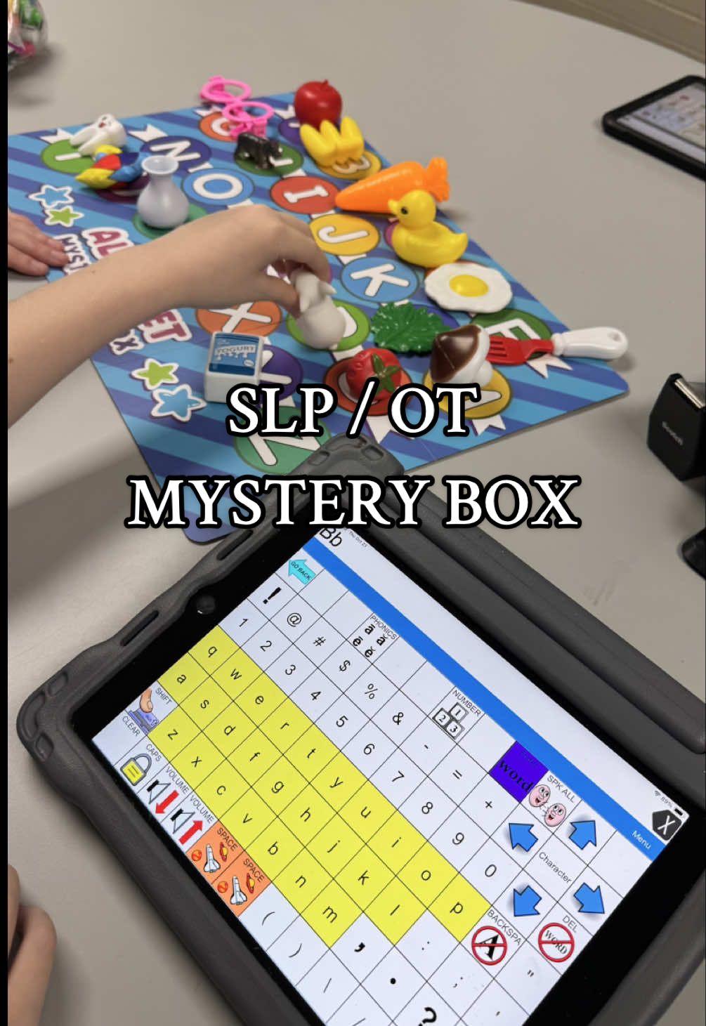 TikTok post by @alexiisbrowwn for JoyCat. Caption reads: [...] will love? The Alphabet Mystery Box from....