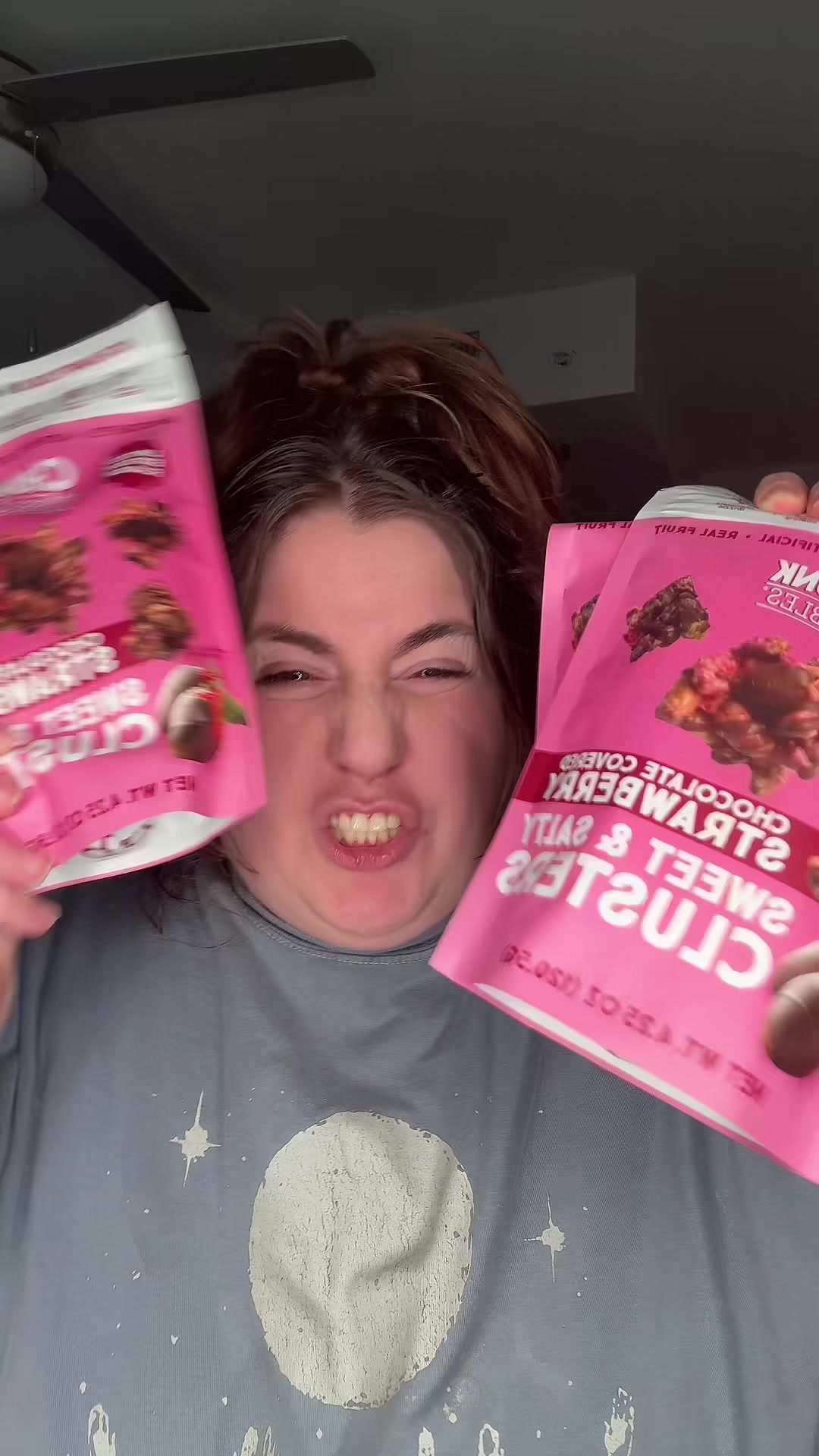 TikTok post by @ellaboyett for Chunk Nibbles. Caption reads: Honestly @Chunk Nibbles is my favourite snack rn....