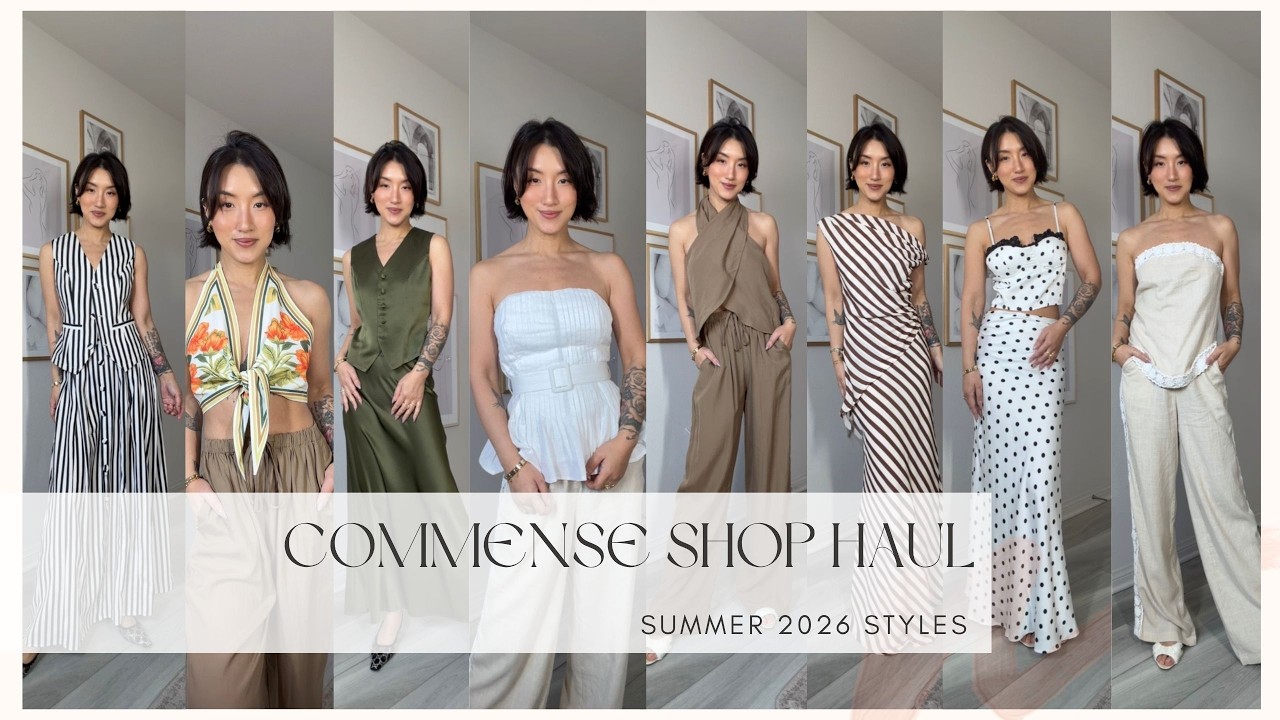 YouTube post by @gigil4m for THE COMMENSE. Caption reads: [...] or summer wardrobe update. ✨ Shop the....