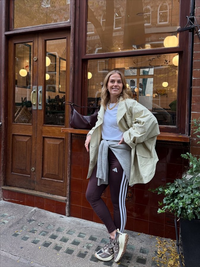 Instagram post by an influencer for adidas UK. Caption reads: [...] and leggings from the new @adidasuk range at....