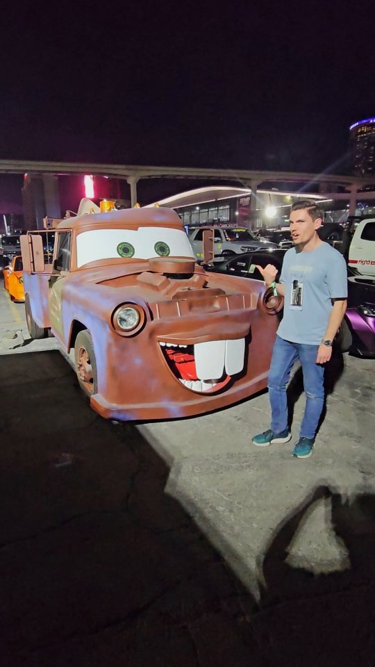 Instagram post by @adamc3046 for carVertical. Caption reads: There were a great array of cars on display at....