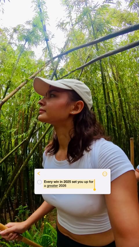 Instagram post by @paulineamelinckx for Globe Telecom. Caption reads: Manifesting greater moves for 2026! I still....