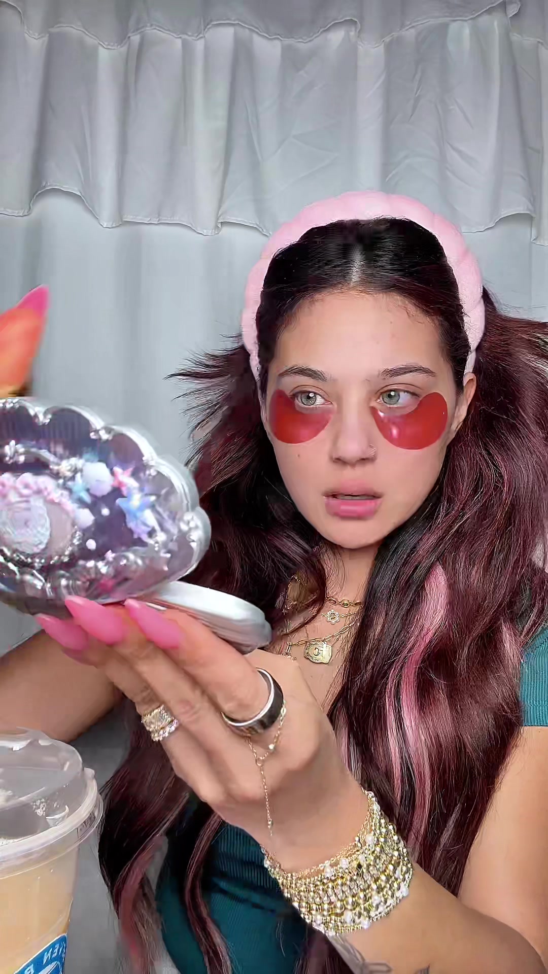 TikTok post by @mandyncarver for FlutterHabit. Caption reads: #transitionvideo #makeuptransition #transitionidea....