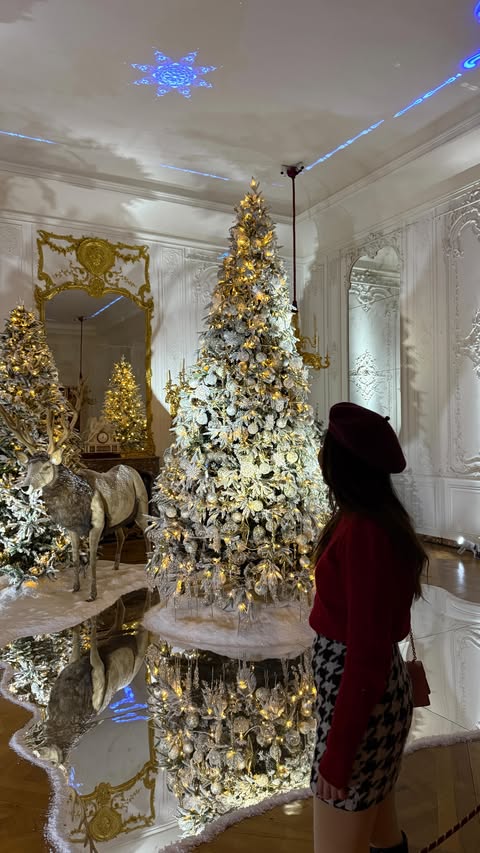 Instagram post by @heyreiko for VisitEngland. Caption reads: A Christmas escape to one of the UK’s most magical....