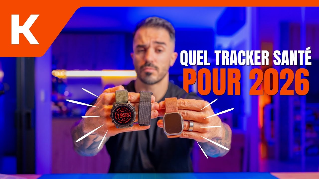 YouTube post by @lknsardari for Ultrahuman. Caption reads: Apple Watch vs Garmin vs Whoop vs Ultrahuman Ring....