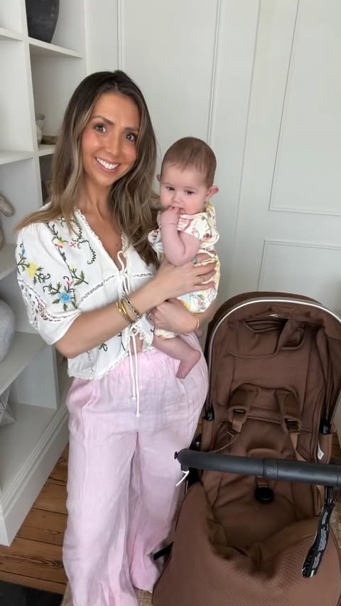 Instagram post by @_fashionablykate for Mamas & Papas. Caption reads: When your pram sets the dress code… ✨ Finding your....