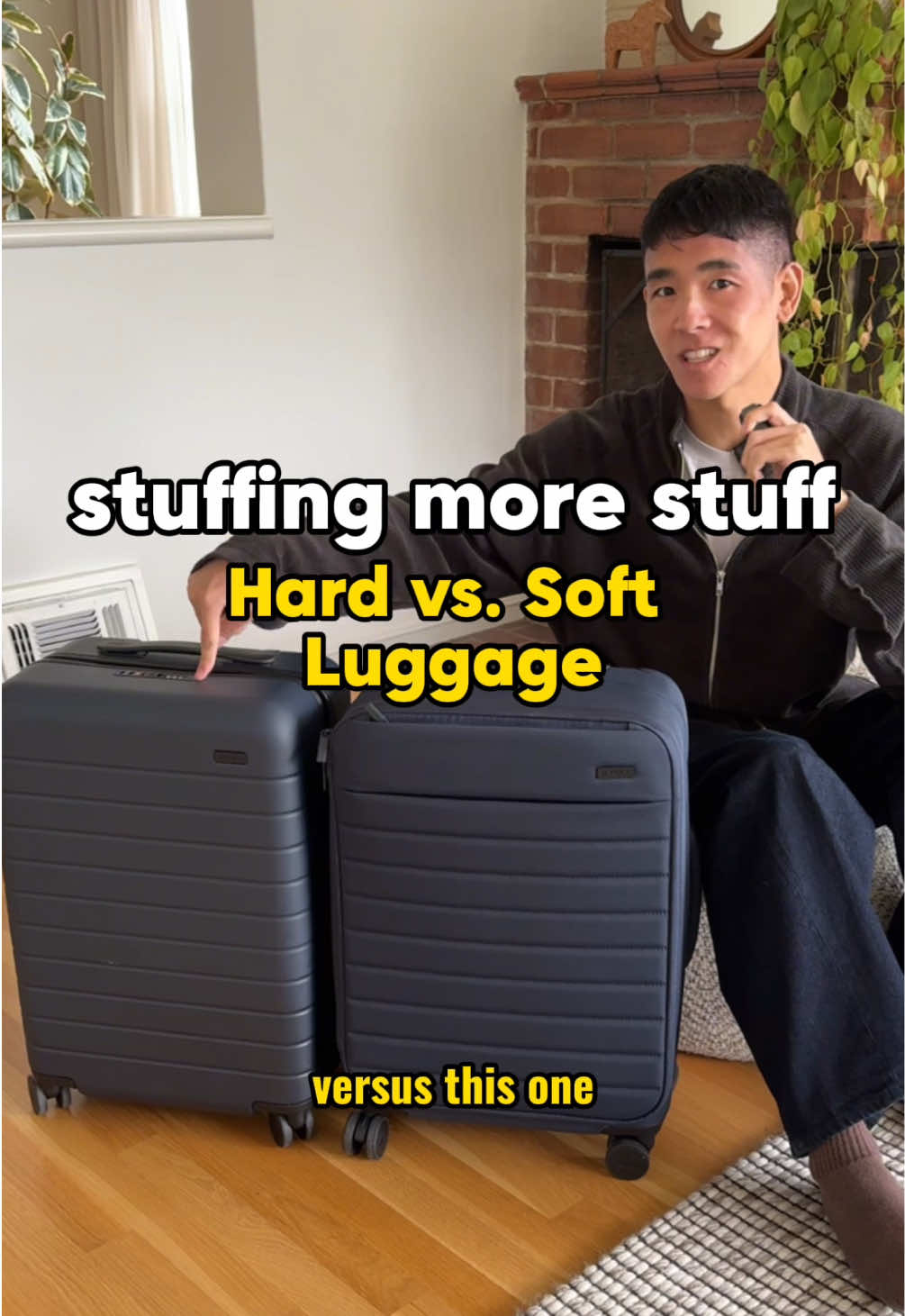 TikTok post by @andrewpolo_ for Away. Caption reads: #awaypartner let’s see if soft [...].