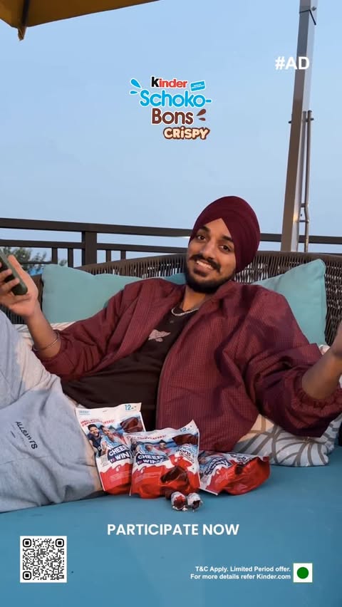 Instagram post by @_arshdeep.singh__ for Kinder. Caption reads: [...] Submit your Cheer without Fear by buying....