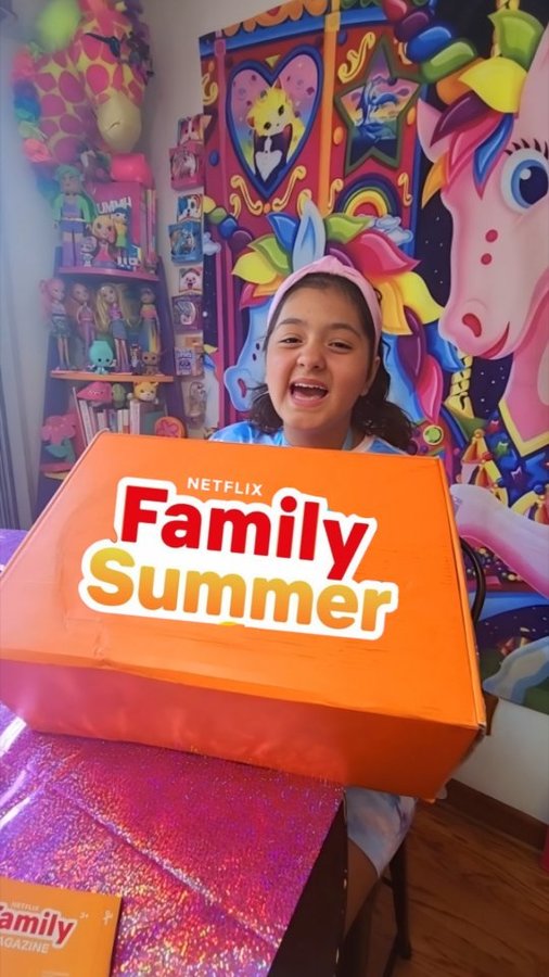 Instagram post by @mattystar1 for Netflix Family. Caption reads: ☀️ Summer is finally here, and Netflix Family has....