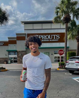 Instagram post by @kobed_02 for Yesly Water. Caption reads: Stay hydrated this summer with @yeslywater ! Now....