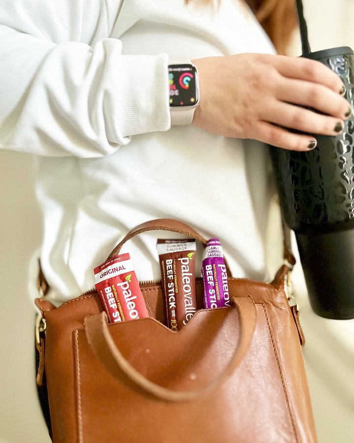 Instagram post by @audreyinwanderlust_ for Paleovalley. Caption reads: #ad - @paleovalley is one of my favorite snacks....