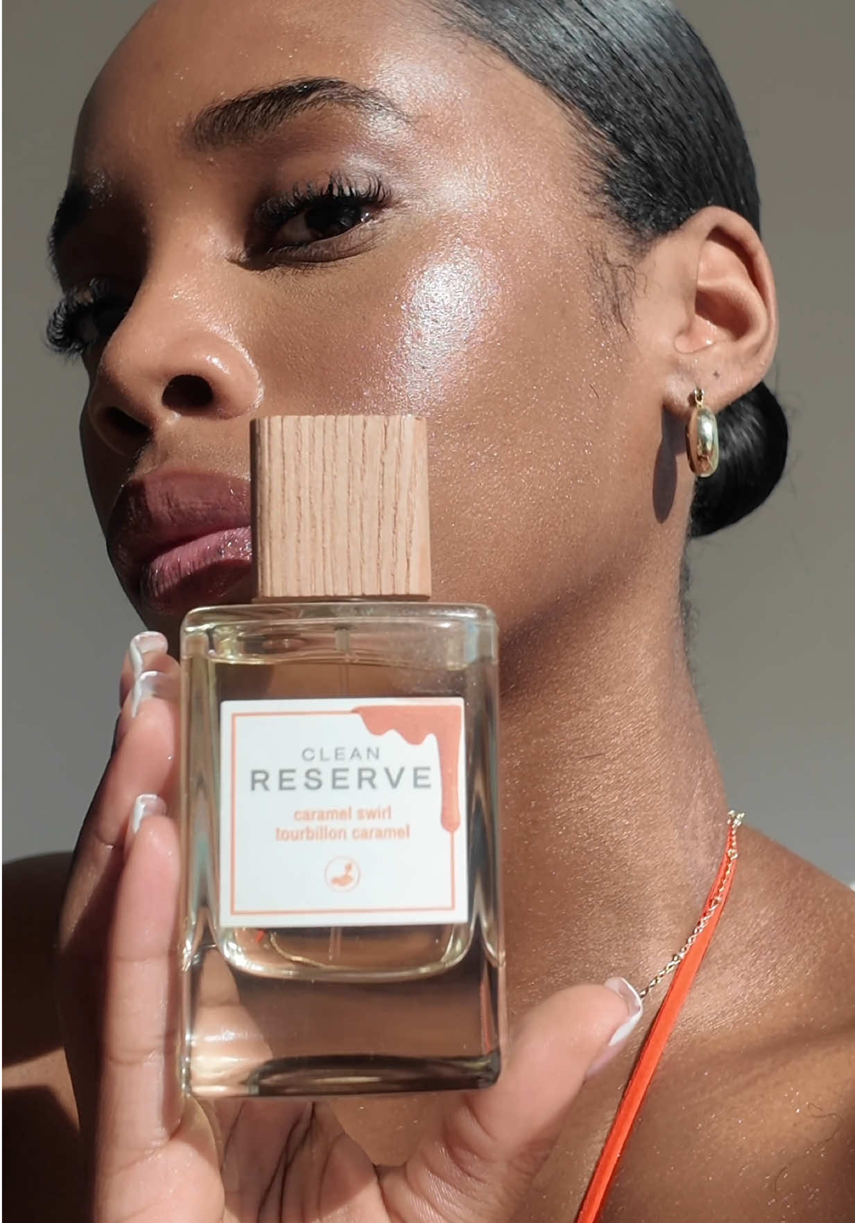 TikTok post by @jaylamegs for Clean Beauty. Caption reads: #CleanPartner The scent that makes every moment....