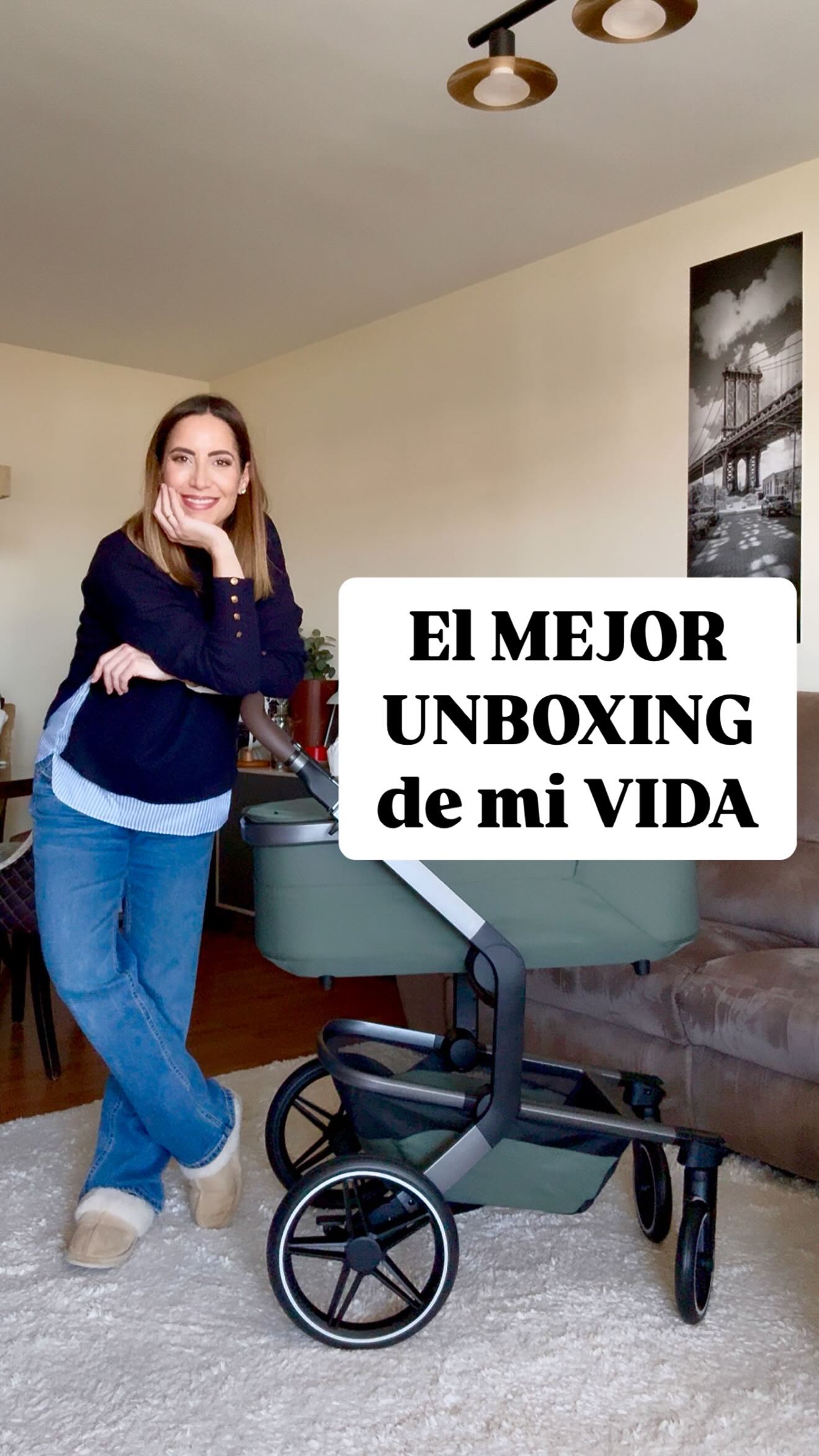 Instagram post by @rosasorroche for Joolz. Caption reads: El segundo mejor unboxing de mi vida (porque el....