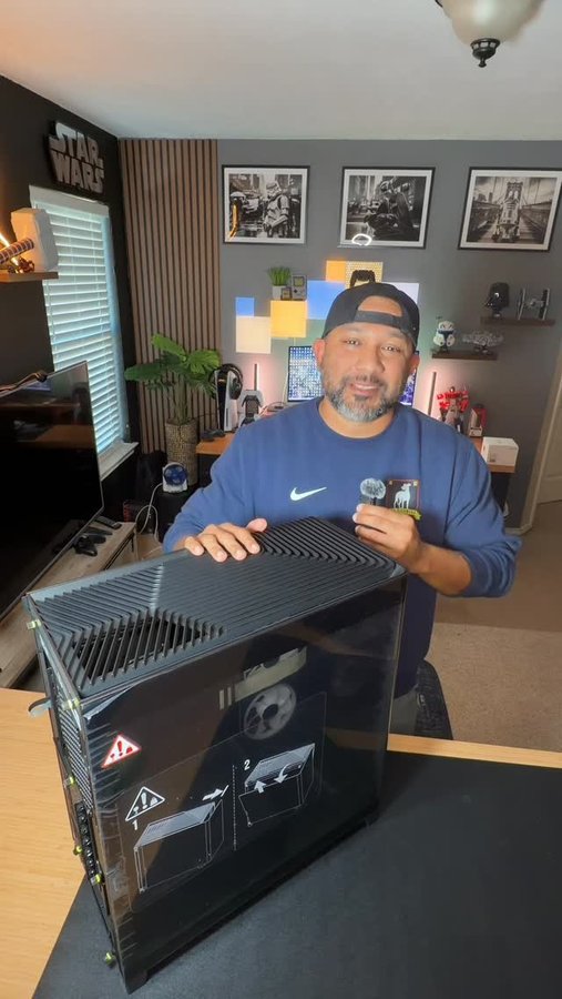 Instagram post by @the40yearoldgamer for CORSAIR. Caption reads: Thank you @corsair for this incredible opportunity....