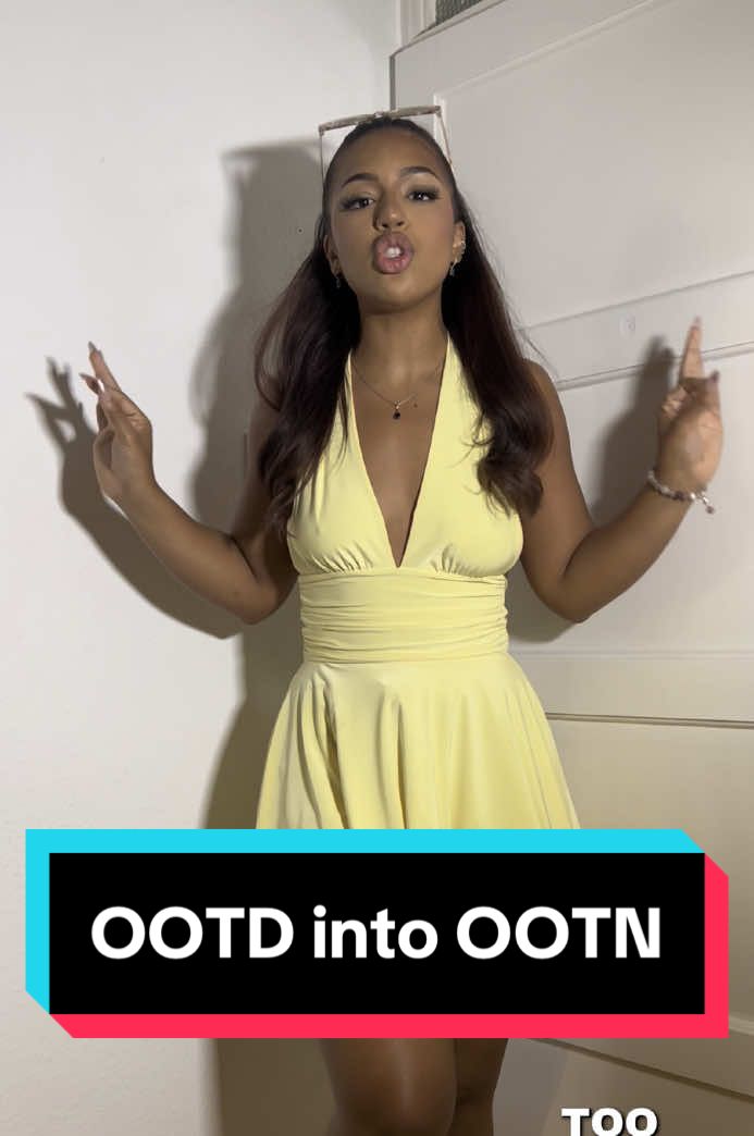 TikTok post by @armvni.g for Rebellious Fashion. Caption reads: OOTD into OOTN! 🥰 First fit: dress @Rebellious....