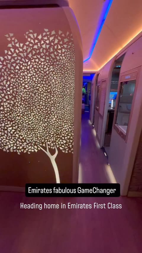 Instagram post by @sfo777dotcom for Emirates. Caption reads: Emirates recently started 77W Game Changer [...].