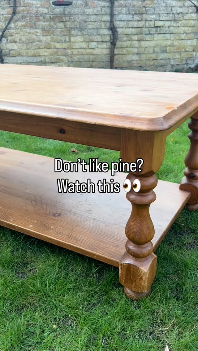 Instagram post by @thevillagewhitehouse for Rust-Oleum. Caption reads: Everyone asks, ‘Why paint solid wood?’💡

I love....