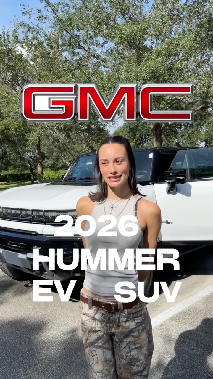Instagram post by @mafeanzures for GMC. Caption reads: CAR TOURRRR 🙂‍↕️🙂‍↕️ @gmc 

#fyp #GMCHummerEV....