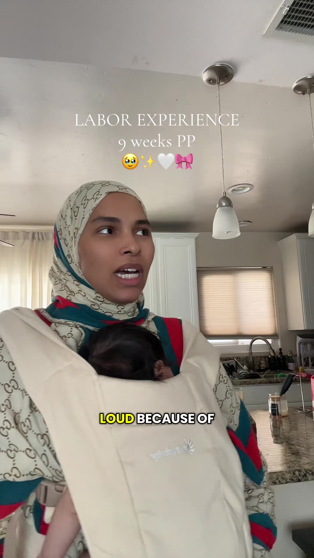 TikTok post by @speakpure for Ergobaby. Caption reads: we plan and Alláh plans whatever happens it’s for....