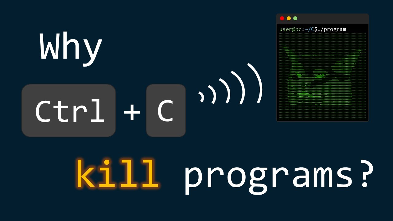 YouTube post by @CoreDumpped for Brilliant.org. Caption reads: Stop Killing Processes! Make Ctrl+C Meow Instead…....