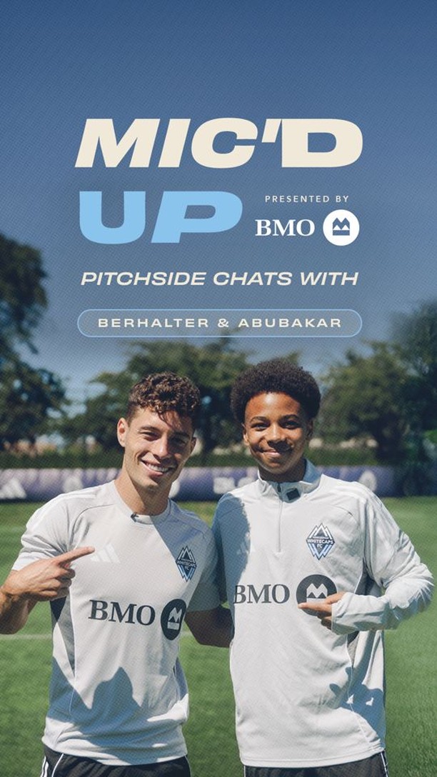 Instagram post by @whitecapsfcyouth for Major League Soccer. Caption reads: BMO Academy to first team: same club, different....