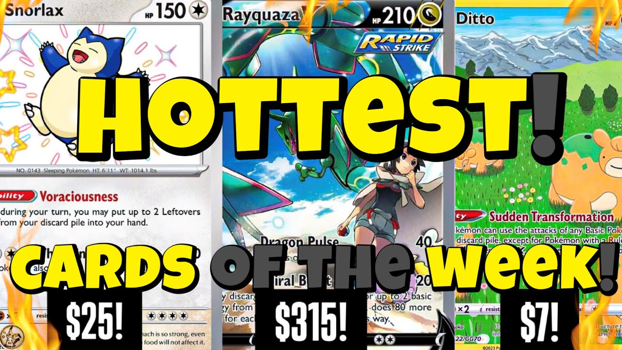 YouTube post by @MimikBrew for Vault X. Caption reads: MARKET MISFORTUNE! - HOTTEST POKÉMON CARDS of the....