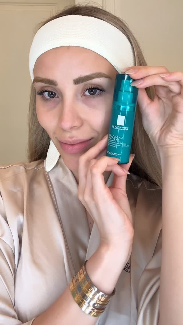 Instagram post by @priscyescoto for La Roche-Posay. Caption reads: Pensé que dejar el acné atrás venía incluido con....