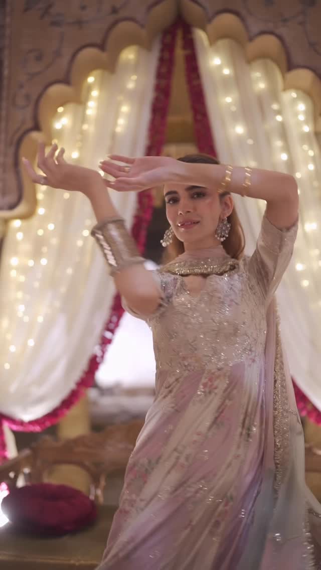 Instagram post by @hemayal for Iznik Fashion. Caption reads: In my desi dream sequence 💐

👗 @iznikfashion....