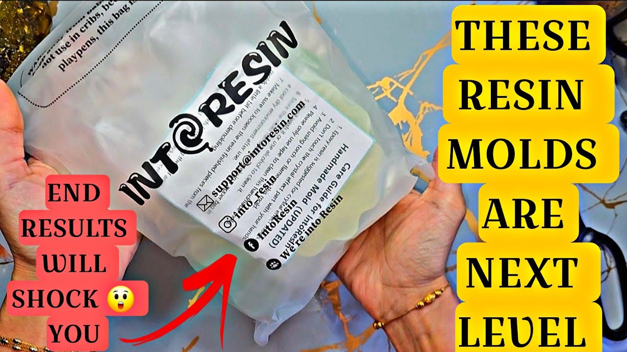 YouTube post by @teaandart for Resiners. Caption reads: You Haven't SEEN RESIN MOLDS Like These Before |....