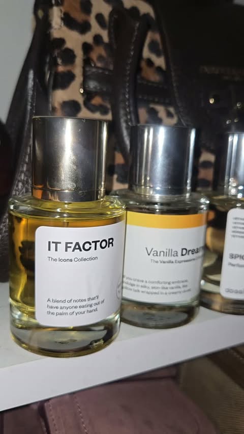 Instagram post by @norfolklifewithrebecca for Dossier. Caption reads: AD. What a beautiful collection! @dossierperfumes....