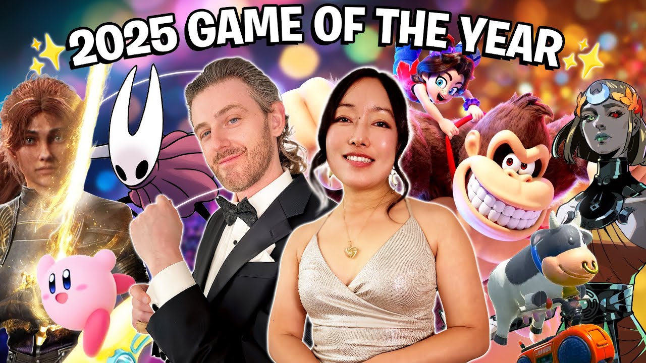 YouTube post by @kitandkrysta for Turtle Beach. Caption reads: 2025 Game of the Year Awards - EP201 Kit & Krysta....