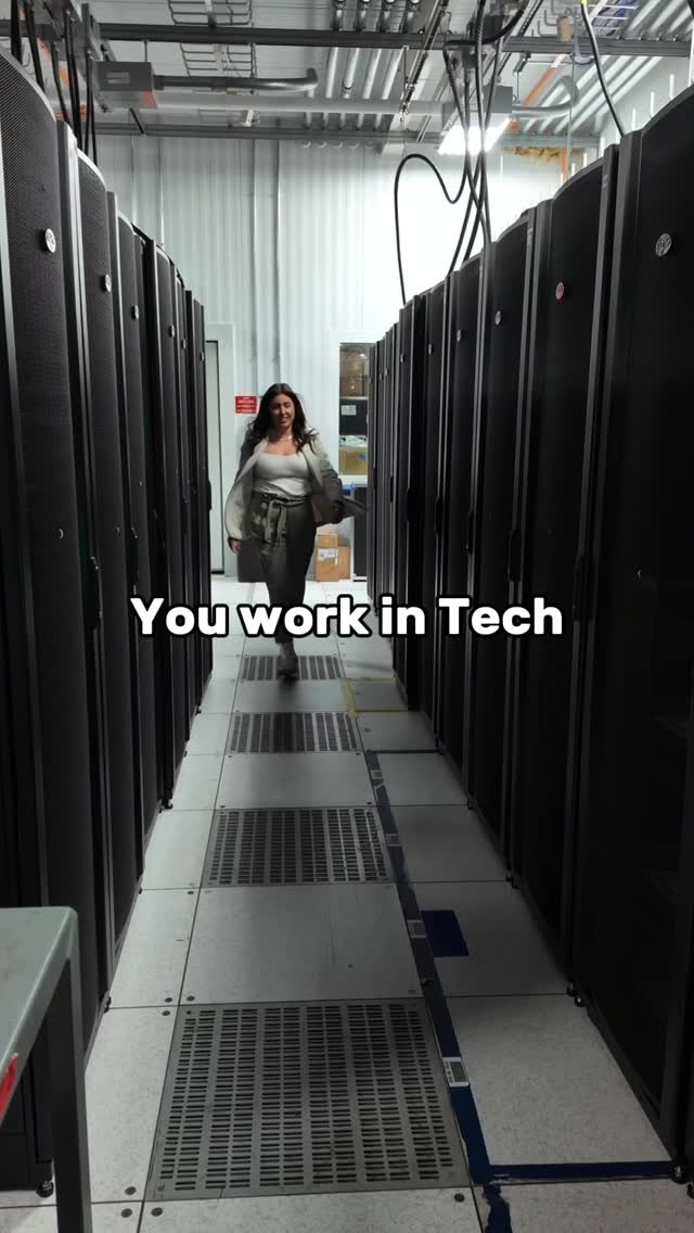 Instagram post by @jesstechspice for Dell Technologies. Caption reads: Today’s runway walk: powered by servers, switches,....