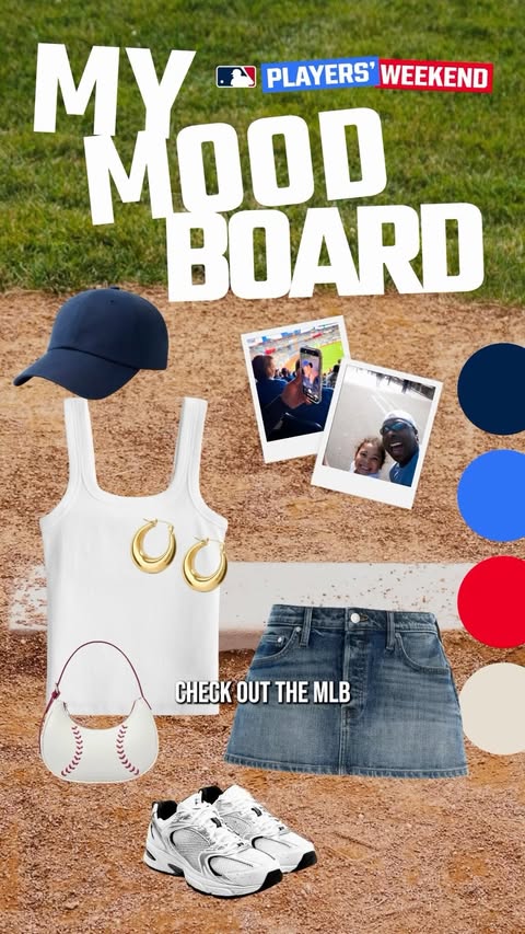 Instagram post by @sportswithlogs for Adobe. Caption reads: [...] Players’ Weekend is the BEST & thanks to....