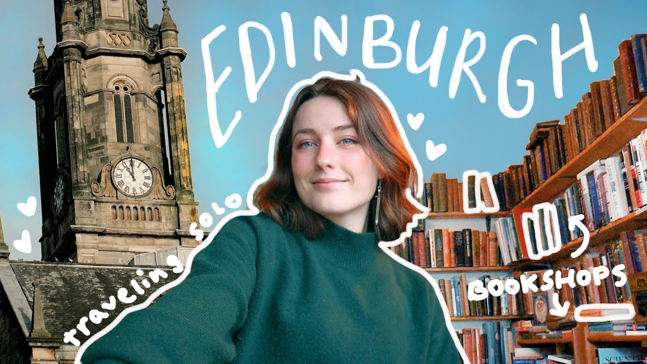 YouTube post by @TheBookLeo for Lingoda. Caption reads: my first solo trip to edinburgh 🏰overcoming my....