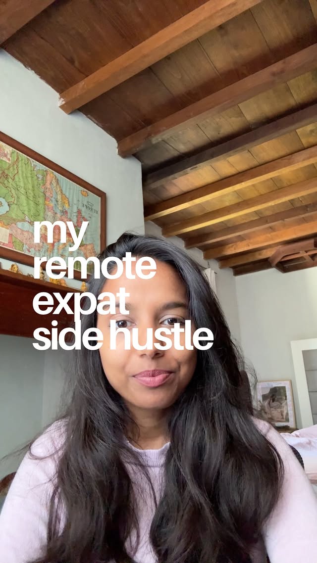 Instagram post by @unpacking.withrahi for Preply. Caption reads: [...] thing that’s given me real flexibility.....