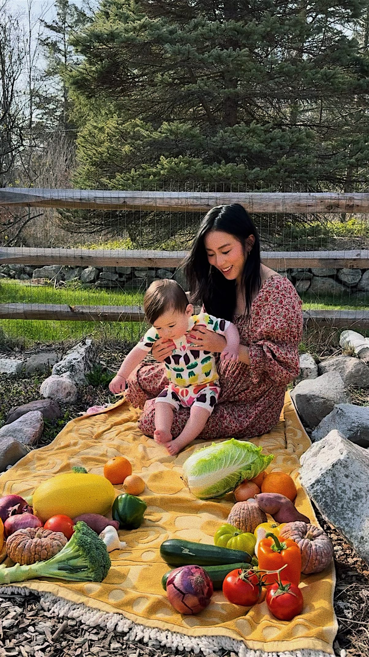 Instagram post by @jennyong for Hanna Andersson. Caption reads: I love that Earth Month coincides with spring time....