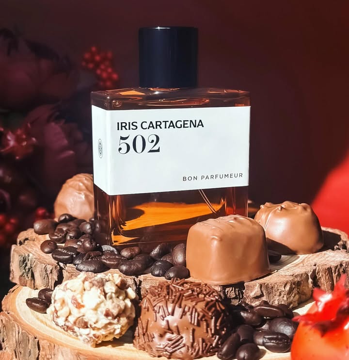 Instagram post by @mytopnotes for Bon Parfumeur. Caption reads: 502 Iris Cartagena EDP @bonparfumeur | PR

Lavish,....