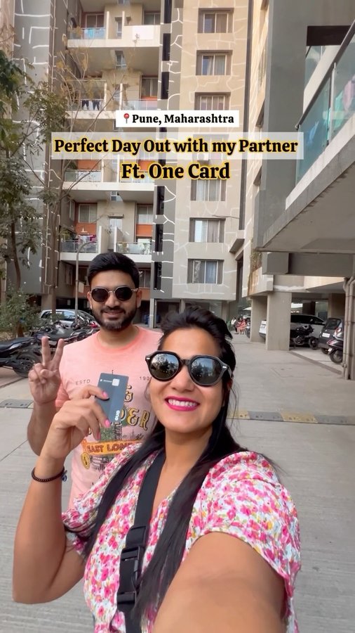 Instagram post by @hungrycruisers for OneCard. Caption reads: [...] because every swipe tells a story....