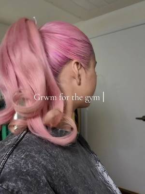 TikTok post by @angelakristenn for VAOFFICE. Caption reads: #grwm #gymootdgirl #gymmakeup #gymhairstyle....